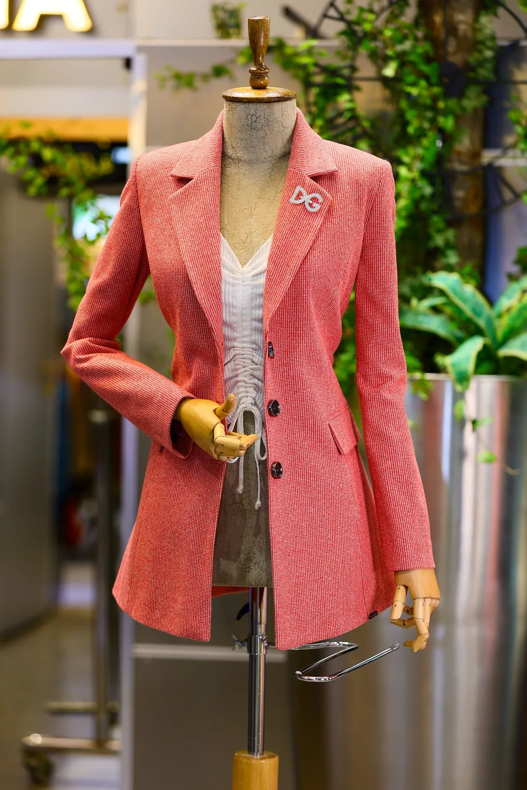 Blazer corail cintré
