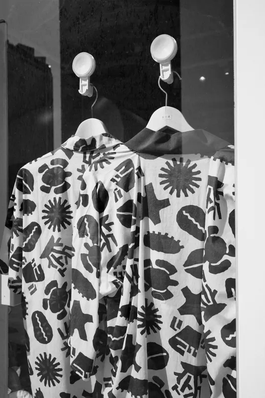 Chemise imprimée noir et blanc, XL · Very good