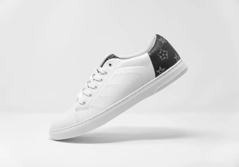 Baskets blanches en cuir, 43 · Very good