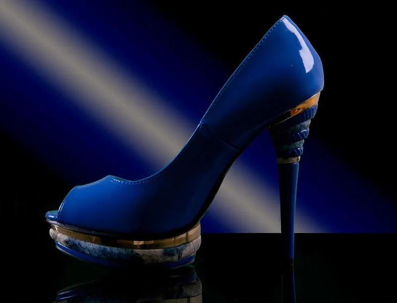 Escarpins bleu roi en satin, 39 · Very good