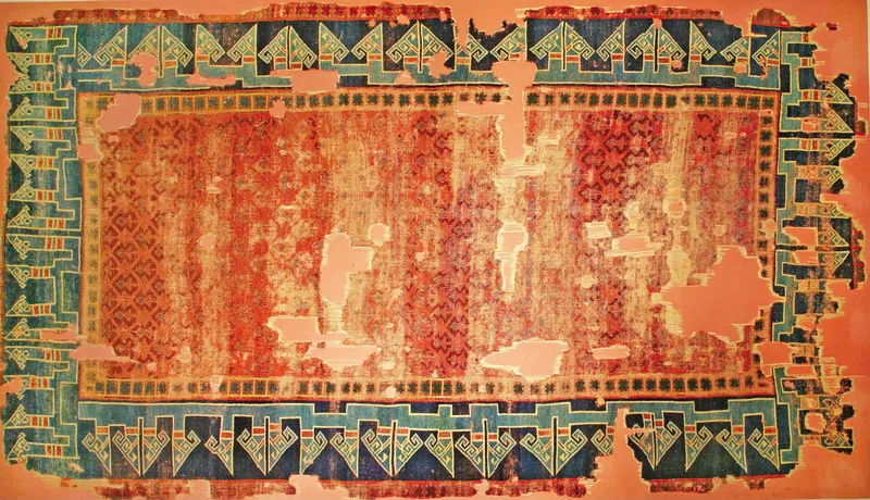 Tapis vintage rouge et orange 120 × 180, Good