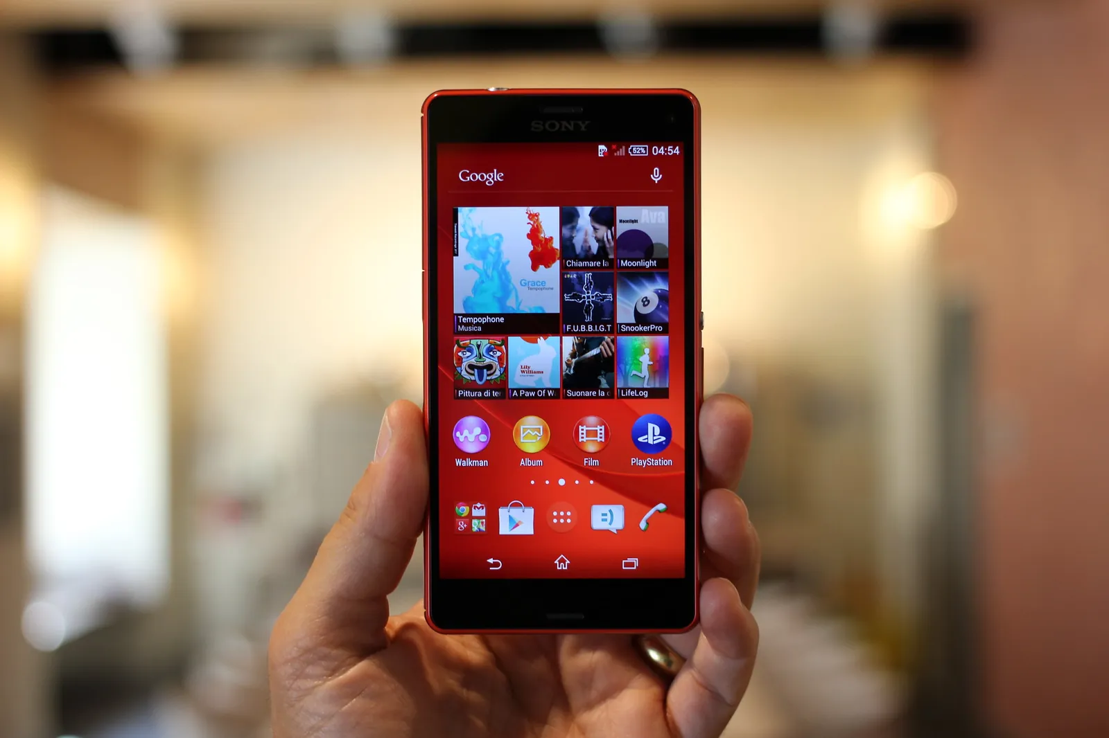 Smartphone rouge 128 Go double SIM