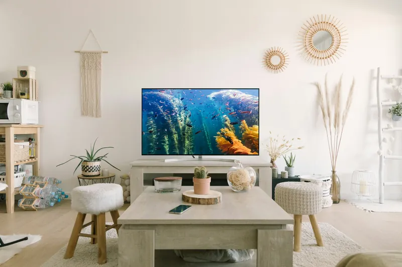 Smart TV 55 pouces 4K, حالة جيدة جدا
