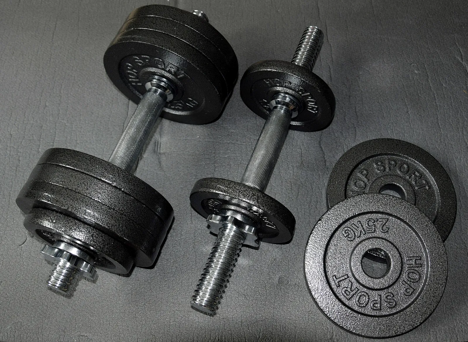 Haltères réglables 2 × 15 kg avec disques