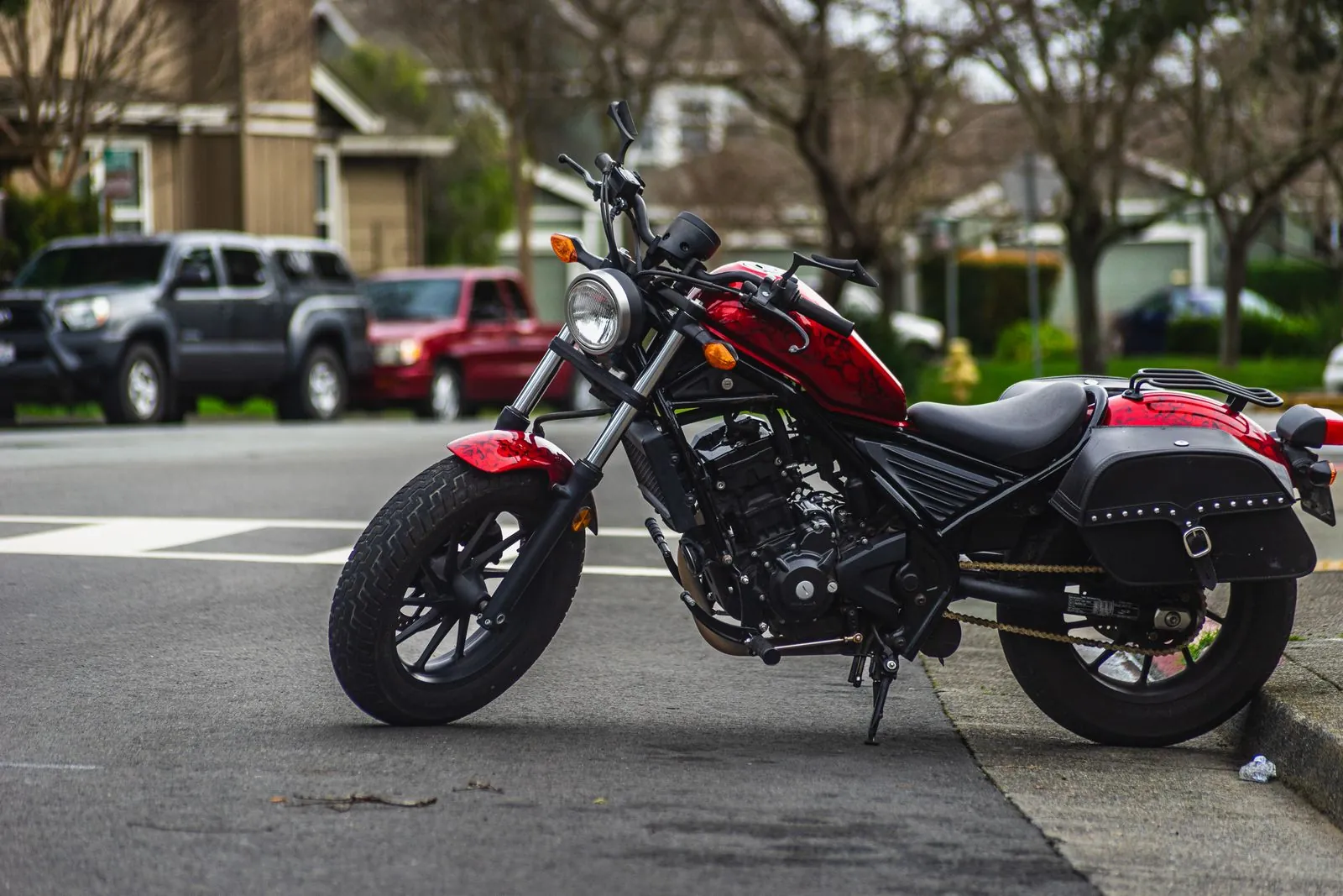 Honda Rebel 500 rouge, 2021