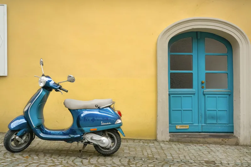 Vespa LX 125 bleue, حالة جيدة