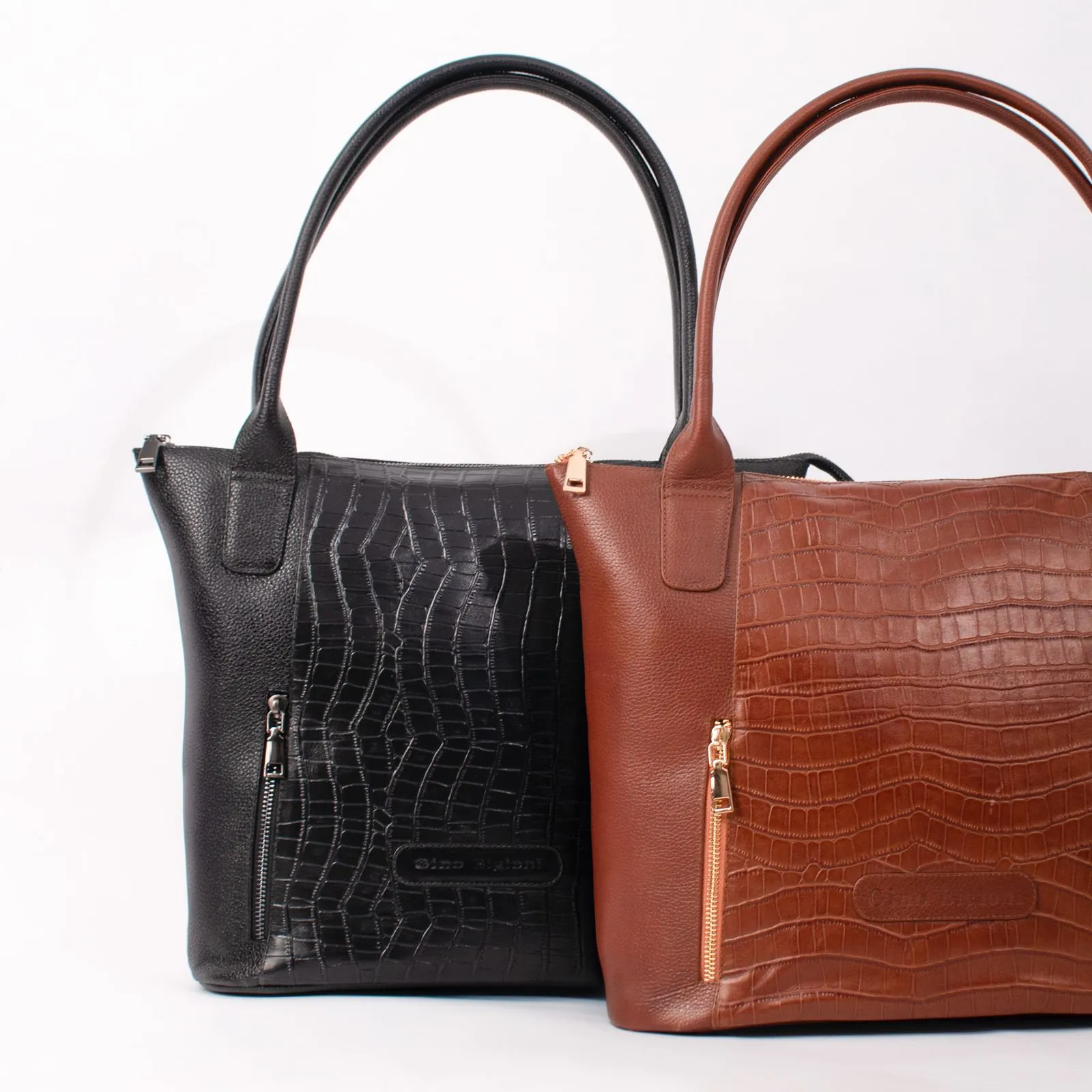 Sac à main en cuir noir