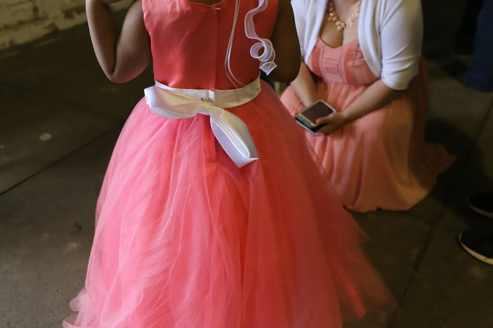 Robe de cérémonie fille rose, 6 ans
